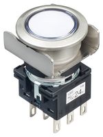 LB6ML-M1T64PW PB SWITCH, ILLUM, DPDT, 24VAC/DC, WHTE IDEC
