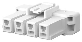 1376390-1 Plug Housing, 4Pos, Pa 6.6 gf, Natural Amp - Te Connectivity