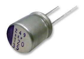 20SEP22M+Tss Cap, 22uF, 20V, Alu Elec, Polymer, Rad Panasonic