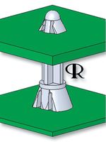 CRLCBSK-2-8-01 Pcb Spacer Support, Nylon 6.6, 8mm, Nat ESSENTRA Components