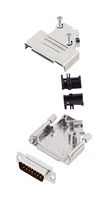 L17D45ZK15+L717SDA15P D Sub Connector, Plug, 15Pos, Solder Amphenol ICC