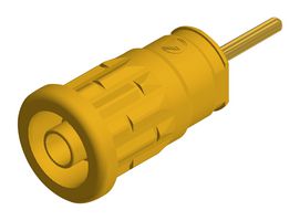 972363103 CONN, BANANA, SOCKET, 24A, SOLDER, YEL HIRSCHMANN TEST AND MEASUREMENT
