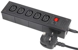 PXD303/050/01/1 Outlet, IEC, 5WAY, 2m Cable, BS1363 Plug Bulgin Limited