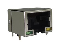 RJE7318800440 RJ45 Connector, Jack, 8P8C, 1 Port, Th Amphenol ICC