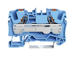 2206-1204 Terminal Block, DINRAIL, 2WAYS, 8AWG Wago