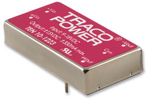 Ten 10-1213 DC-DC Conv, ISO POL, 1 O/P, 0.67A, 15V TRACO Power