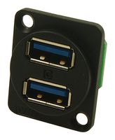 CP30105 Stacked USB Conn, xlr Shell, Rcpt, 2PORT Cliff Electronic Components