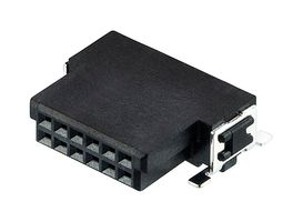M55-6101242R Conn, Rcpt, R/A, 12Pos, 2Row, 1.27mm Harwin