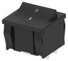 1634200-2 Rocker Switch, DPST, 10A, 125VAC, Panel Amp - Te Connectivity