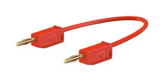 28.0039-050-22 Test Lead, 2mm Banana Plug, 10A, 500mm STAUBLI