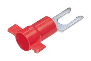 PV18-10LFB-3K Terminal, Fork Tongue, #10, Red PANDUIT