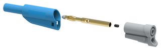 72-13688 CONN, BANANA, PLUG, 36A, SCREW, BLU TENMA