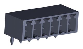 39502-1006 Terminal Block, R/A Header, 6Pos, Th Molex