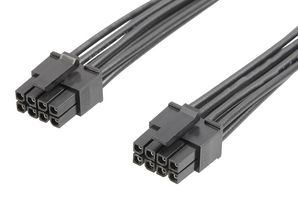 214755-2081 WTB Cord, 8P Micro-Fit Rcpt/Rcpt, 5.9" Molex