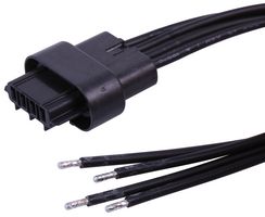 216621-1042 WTB Cable, 4P Squba Rcpt-Free End, 11.8" Molex