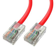 1961-50R Lead, CAT5E UNBOOTED UTP, Red, 50m VIDEK