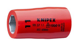 98 37 11 Socket, Hexagon, 11mm, 0.375" Knipex