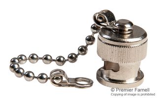 3839. Dust Cap, BNC Jack Connector, Brass Pomona