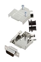 L17D45ZK09+L717SDE09P D Sub Connector, Plug, 9Pos, Solder Amphenol ICC