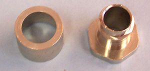 CB02634 Steel Conduit Plain Hole Fitting, M12 ABB