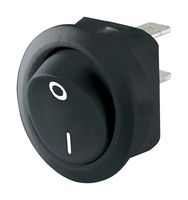 01881.1103-01 Rocker Switch, SPST, 12A, 250VAC, Black MARQUARDT