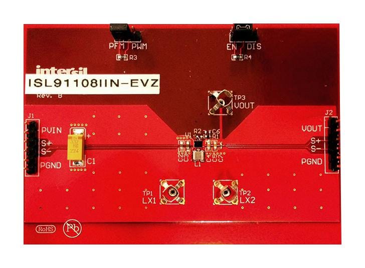 RENESAS Power Management - DC / DC ISL91108IIN-EVZ EVAL BRD, BUCK-BOOST SWITCHING REGULATOR RENESAS 2783037 ISL91108IIN-EVZ