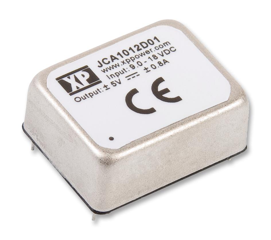 XP POWER Isolated Board Mount JCA1005D02 DC/DC CONVERTER, +/-0.42A, +/-12V, 10W XP POWER 2319765 JCA1005D02