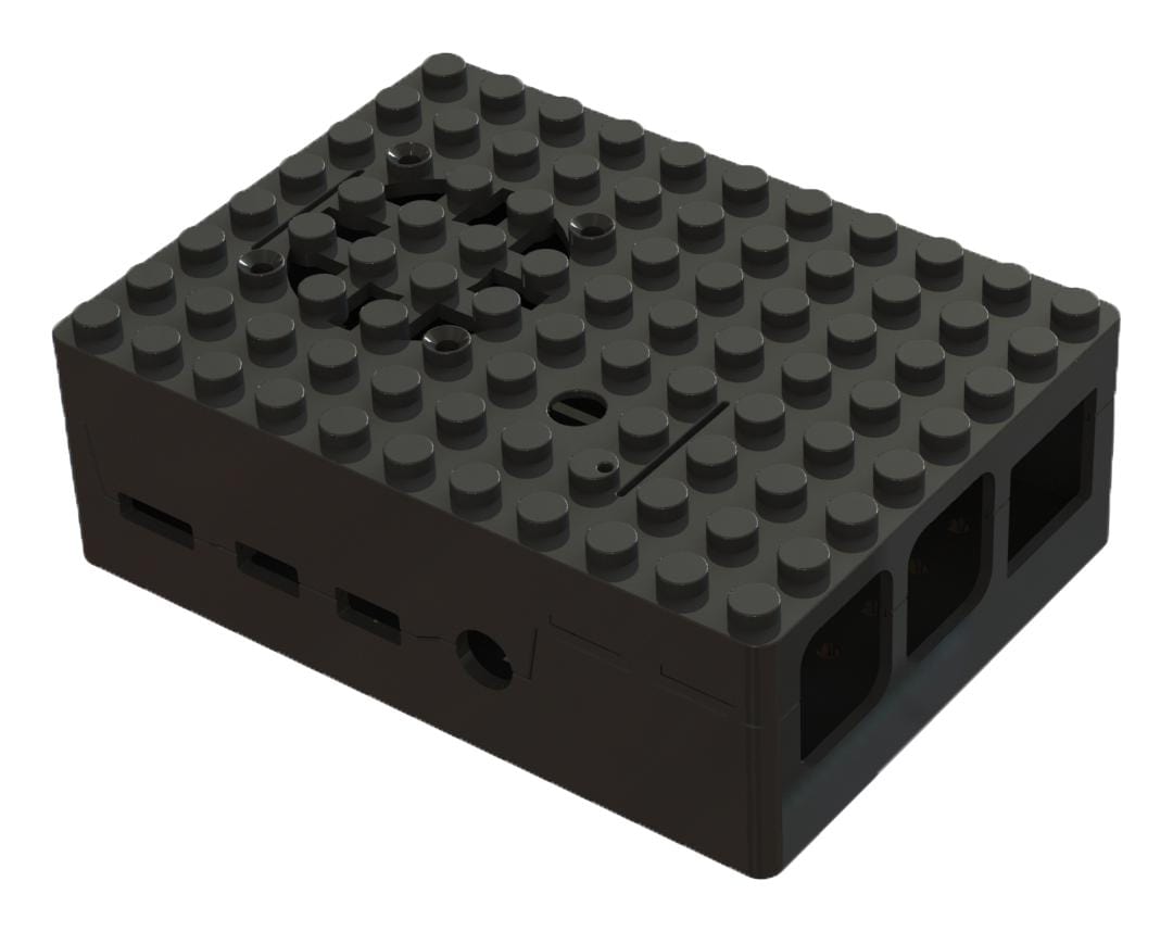 MULTICOMP PRO Development Board Enclosures MP001209 DEV BRD ENCLOSURE, RASP PI 4B, ABS, BLK MULTICOMP PRO 3261903 MP001209