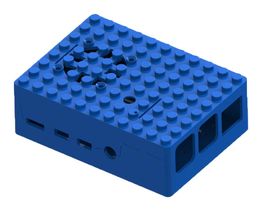MULTICOMP PRO Development Board Enclosures MP001211 DEV BRD ENCLOSURE, RASP PI 4B, ABS, BLUE MULTICOMP PRO 3261905 MP001211