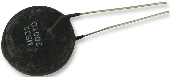 AMETHERM In-Rush Current Limiting (ICL) NTC Thermistor MS32 20010 THERMISTOR, NTC, RADIAL, 20OHM AMETHERM 2113023 MS32 20010