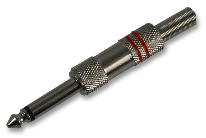 PRO SIGNAL Phone Audio PSG03211 6.35MM JACK PLUG, MONO, RED PRO SIGNAL 3384015 PSG03211