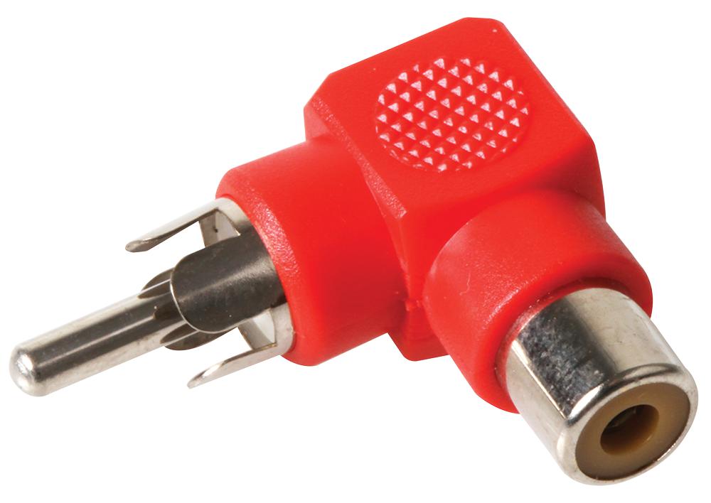PRO SIGNAL Phone Audio PSG08555 PHONO ADAPTOR, 90DEG, RED PRO SIGNAL 3384204 PSG08555