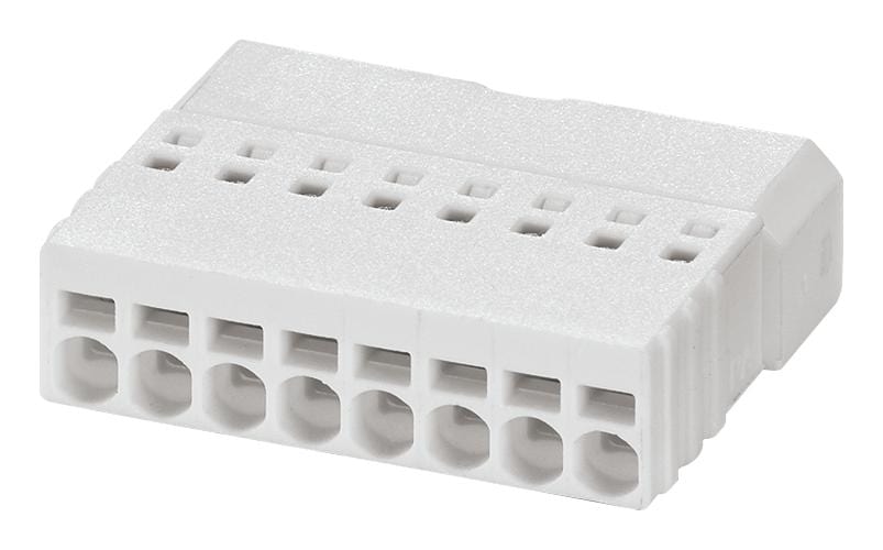PHOENIX CONTACT Pluggable PTSM 0,5/ 8-PI-2,5 WH TERMINAL BLOCK, PLUGGABLE, 8POS, 20AWG PHOENIX CONTACT 2617048 PTSM 0,5/ 8-PI-2,5 WH