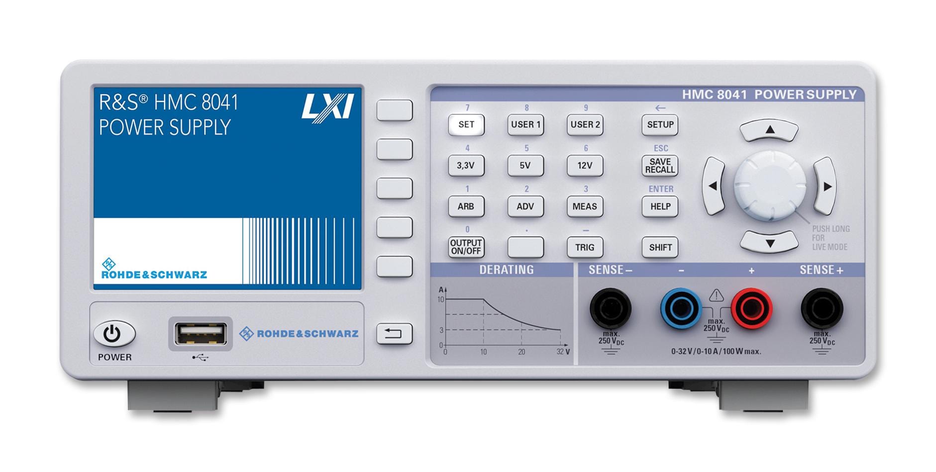 ROHDE & SCHWARZ Bench Top Power Supplies R&S HMC8041-G POWER SUPPLY, 1-CH, 32V, 10A, PROG ROHDE & SCHWARZ 2474362 R&S HMC8041-G