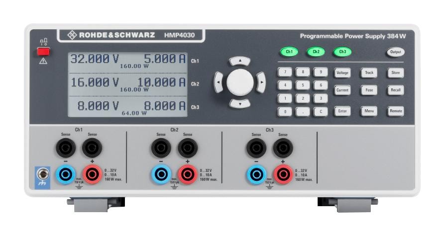 ROHDE & SCHWARZ Bench Top Power Supplies R&S HMP4030 BENCH POWER SUPPLY, PROG, 3CH, 10A, 32V ROHDE & SCHWARZ 2850101 R&S HMP4030