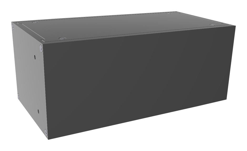 HAMMOND 19" Desk/Table Cabinets RM2U0804SBK RACK MOUNT CABINET, ALUM, BLACK HAMMOND 2988706 RM2U0804SBK