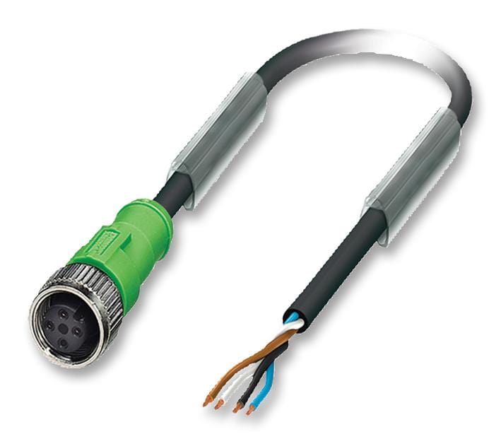 PHOENIX CONTACT Sensor Cable Assemblies SAC-4P- 3,0-PUR/M12FS SENSOR CABLE, 4POS, M12 SOCKET, 3M PHOENIX CONTACT 2443320 SAC-4P- 3,0-PUR/M12FS