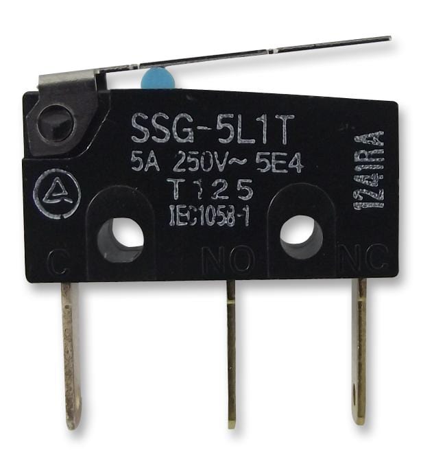 OMRON Microswitch SSG-5L1T MICROSWITCH, V4, LEVER OMRON 619541 SSG-5L1T