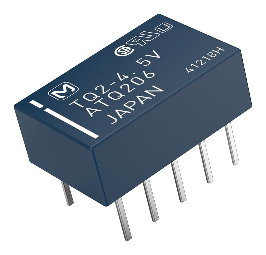 PANASONIC Signal TQ2-L2-5V RELAY, SIGNAL, DPDT, 30VDC, 1A PANASONIC 1175718 TQ2-L2-5V