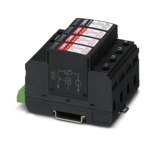 PHOENIX CONTACT Data Line / Mains Surge Protectors VAL-MS 350VF/3+1-FM SURGE PROTECTOR, 40KA, 350V PHOENIX CONTACT 3252748 VAL-MS 350VF/3+1-FM