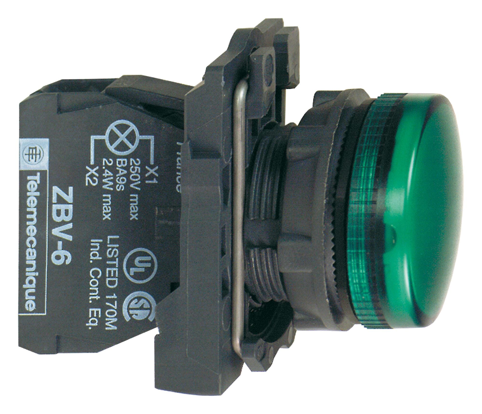 SCHNEIDER ELECTRIC Panel Indicators XB5AVG3 PANEL INDICATOR, GREEN, 120VAC, 22MM SCHNEIDER ELECTRIC 2614636 XB5AVG3