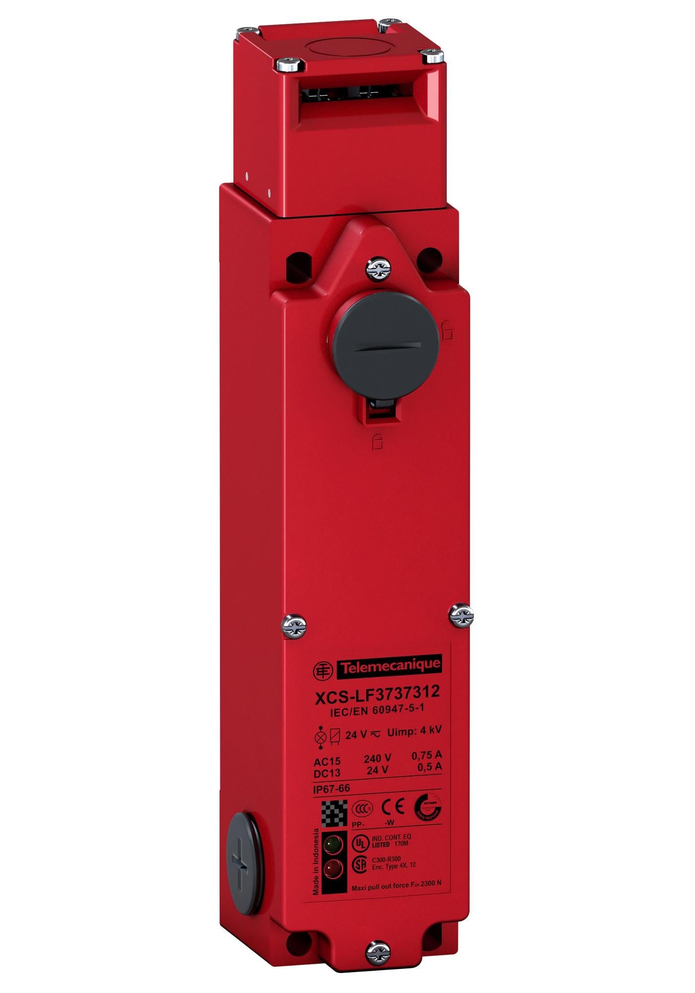 TELEMECANIQUE SENSORS Safety interlock XCSLF2725342 SAFETY SWITCH, DPST-NC, 0.75A, 240V TELEMECANIQUE SENSORS 3130628 XCSLF2725342