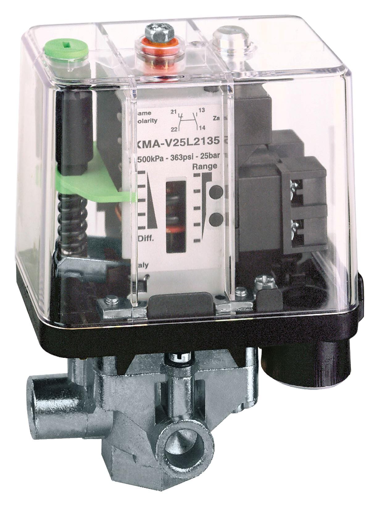 TELEMECANIQUE SENSORS Switches XMAV25L2135 PRESSURE SWITCH, SPST-CO, 25BAR, PANEL TELEMECANIQUE SENSORS 3131074 XMAV25L2135