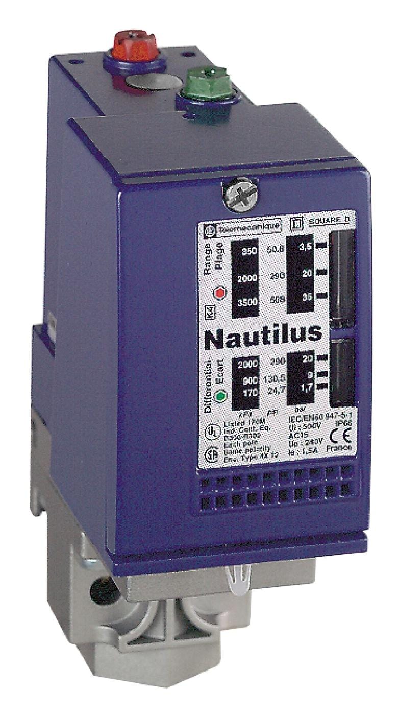 TELEMECANIQUE SENSORS Switches XMLC020B2S12 PRESSURE SWITCH, 2CO, 20BAR, PANEL TELEMECANIQUE SENSORS 3131106 XMLC020B2S12