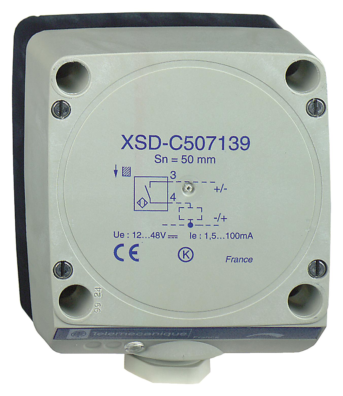 TELEMECANIQUE SENSORS Inductive XSDC607319 INDUCTIVE PROXIMITY SENSOR, 60MM, 48V TELEMECANIQUE SENSORS 3131402 XSDC607319
