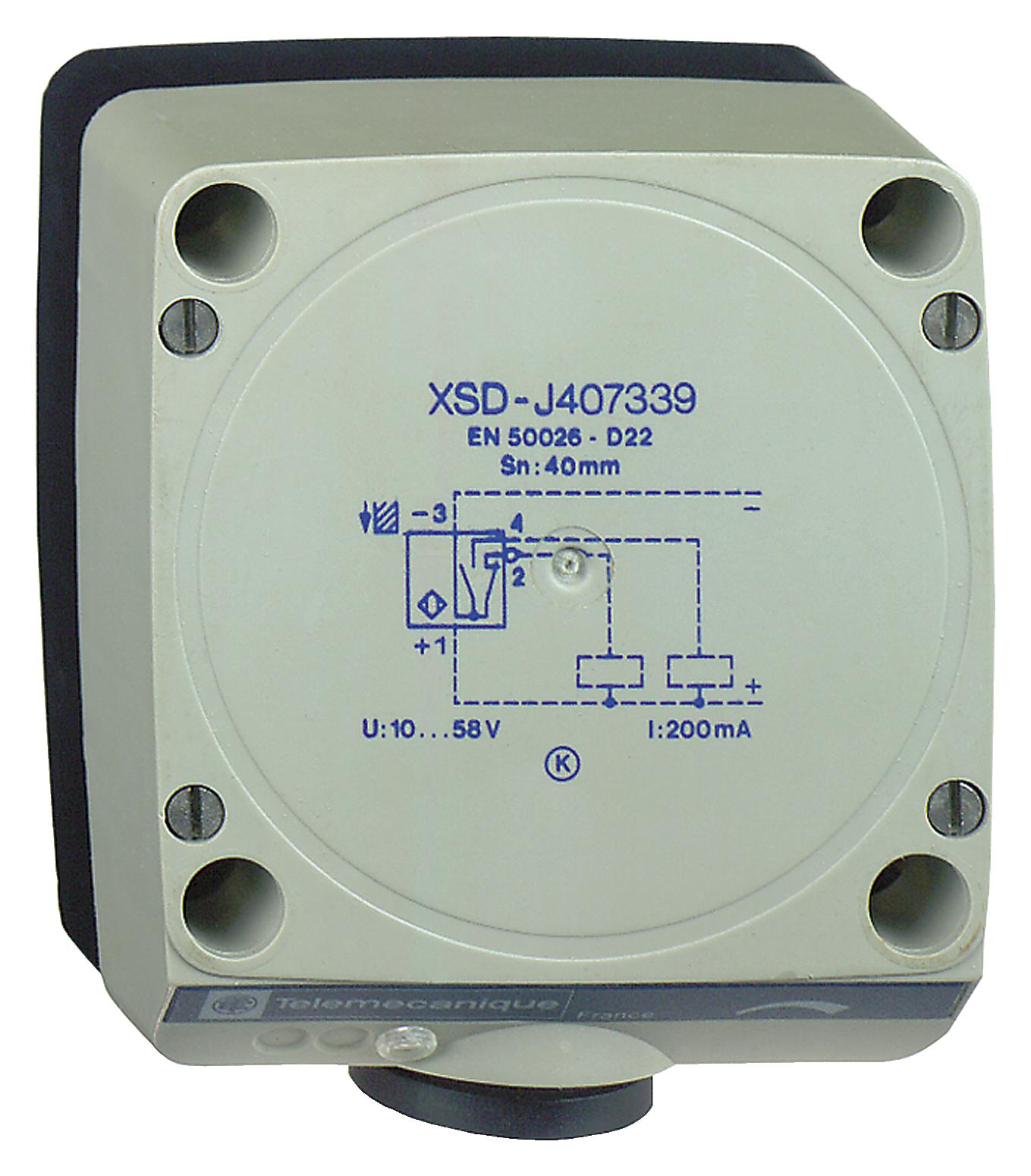 TELEMECANIQUE SENSORS Inductive XSDH603629 INDUCTIVE PROXIMITY SENSOR, 60MM, 24V TELEMECANIQUE SENSORS 3131404 XSDH603629