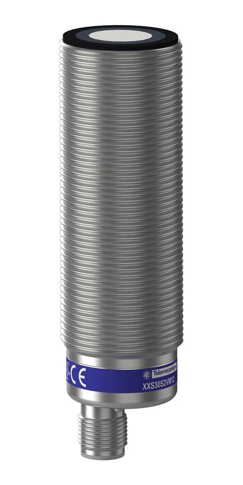 SCHNEIDER ELECTRIC Ultrasonic XXS30S2VM12 ULTRASONIC SENSOR, 2M, 120KHZ, VOLTAGE SCHNEIDER ELECTRIC 3804339 XXS30S2VM12