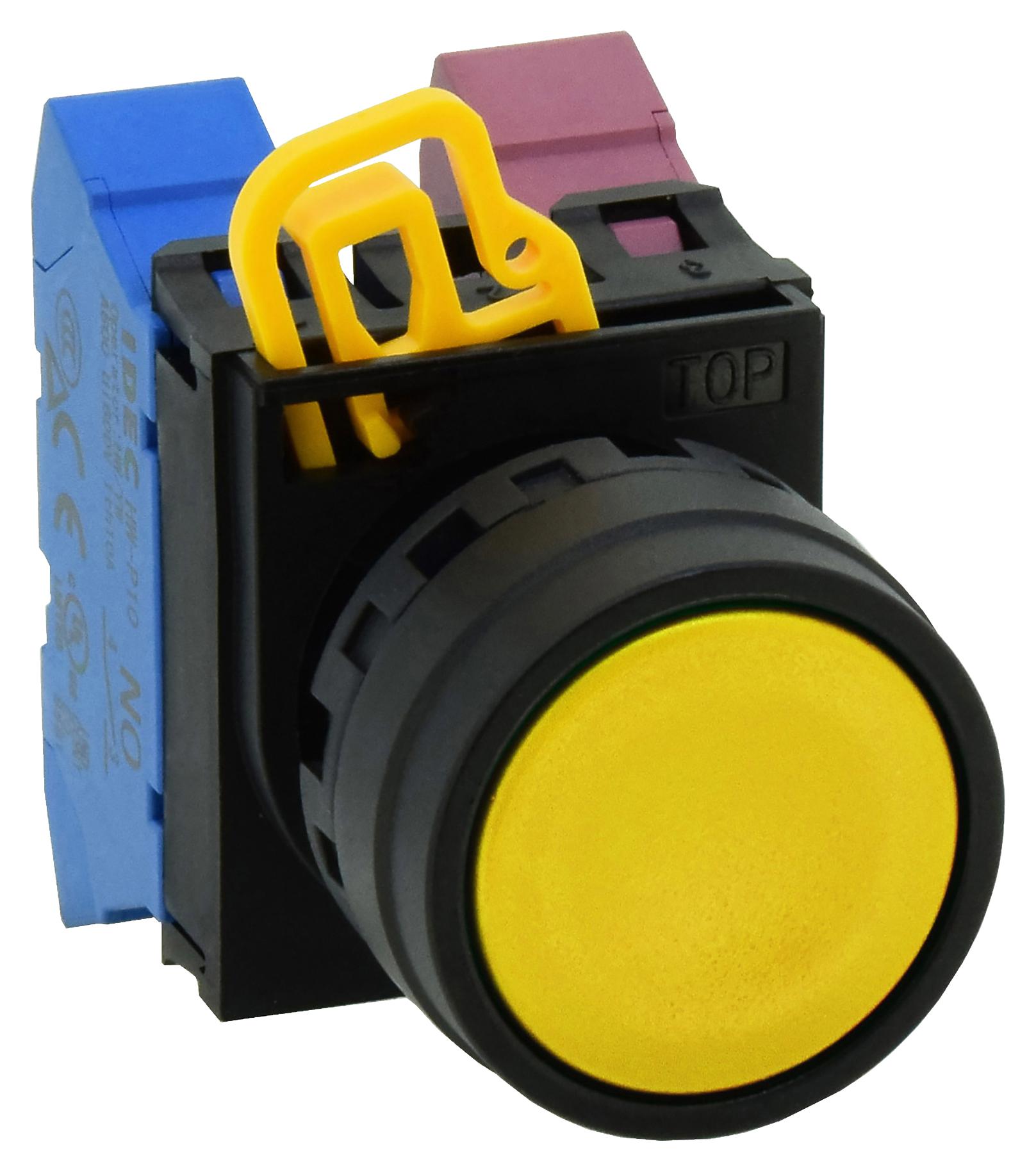 IDEC Actuators YW1B-A1Y ACTUATOR, PUSHBUTTON SWITCH, PLASTIC/YEL IDEC 3770985 YW1B-A1Y
