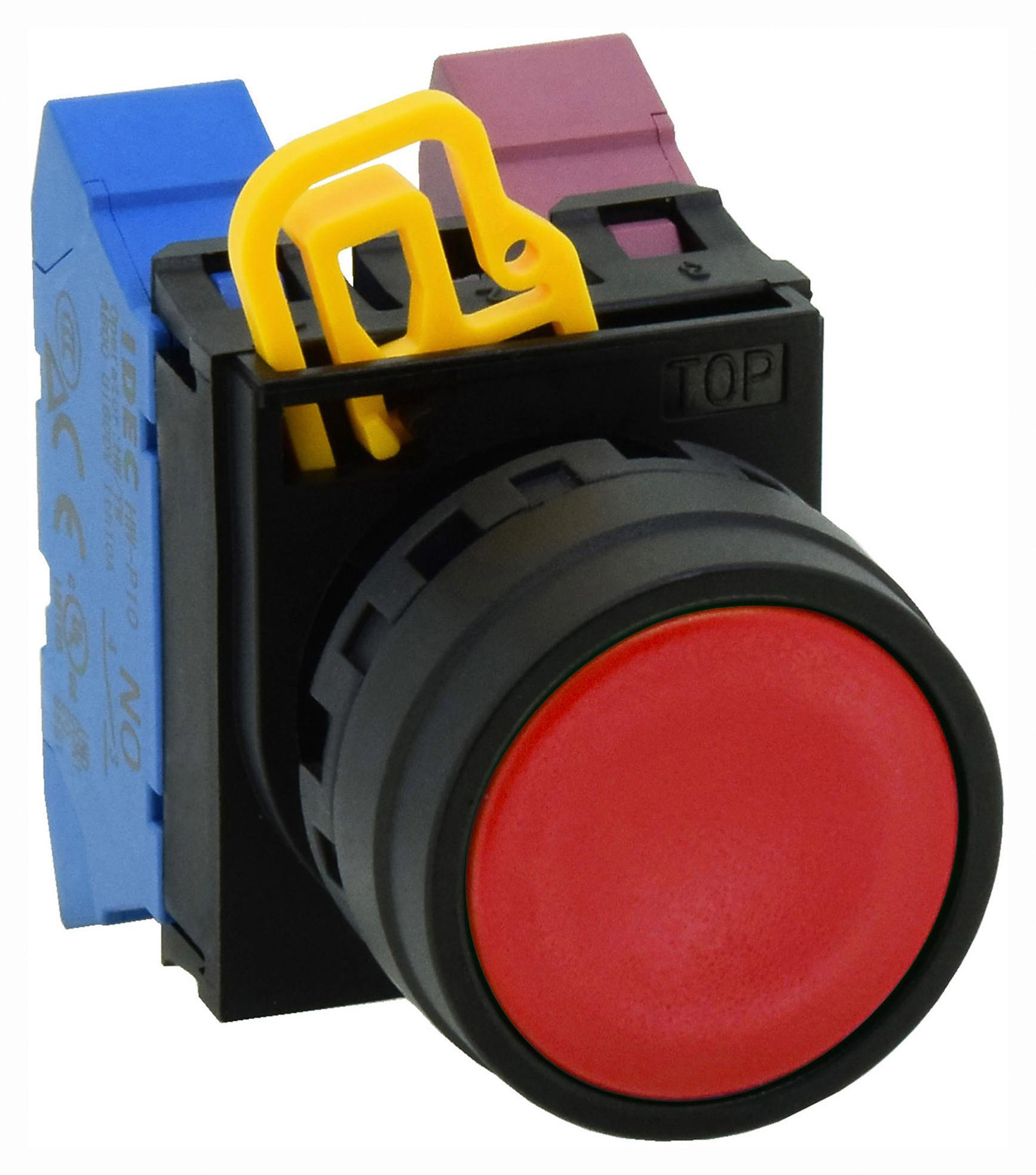 IDEC Actuators YW1B-M1R ACTUATOR, PUSHBUTTON SWITCH/PLASTIC, RED IDEC 3770988 YW1B-M1R