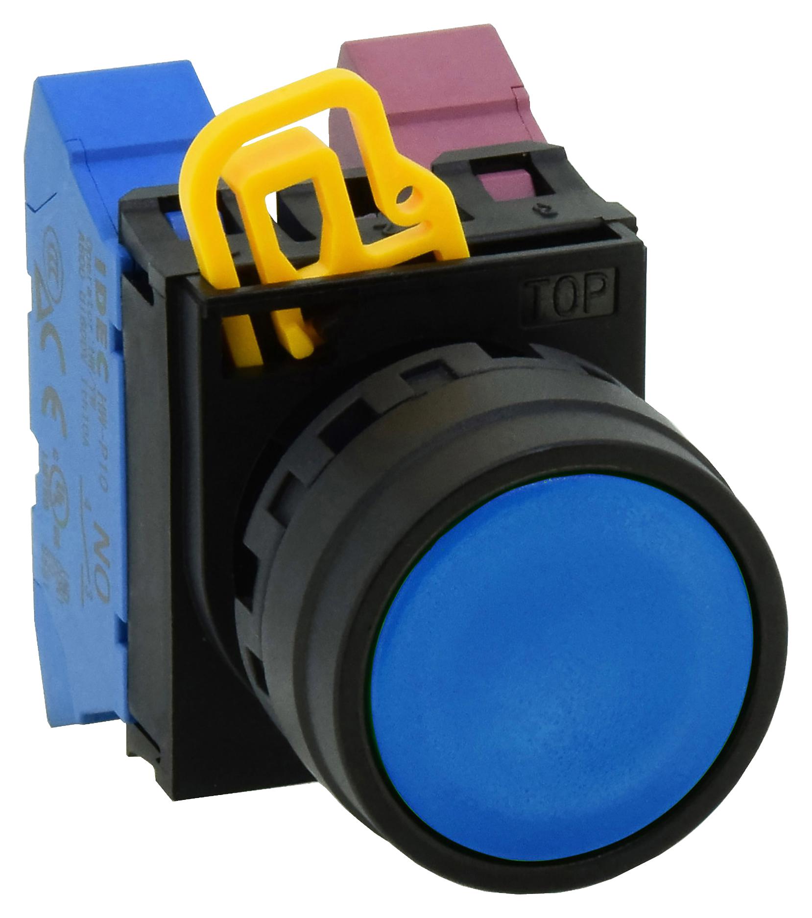 IDEC Actuators YW1B-M1S ACTUATOR, PUSHBUTTON SWITCH/PLASTIC/BLUE IDEC 3770991 YW1B-M1S